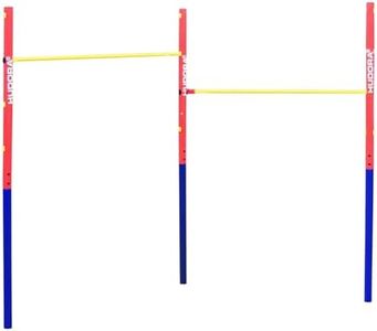 HUDORA Barre de gymnastique Fabian Standard/Pro - Barre simple/double d'extérieur pour enfants & adultes - Barre de fitness résistante réglable en hauteur sur 4 positions - Charge max. 100kg