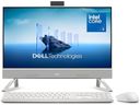 Dell 24 All-in-One Desktop ec24250-23.8-inch FHD Display, Intel Core 3 Processor 100U, Intel Graphics, 8GB DDR5 RAM, 512GB SSD, Windows 11 Home, Onsite Service+6 Months Retail Migrate - White