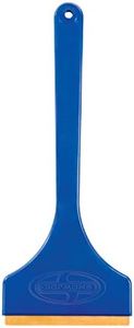 Snow Joe SJEG01 Brass Blade Ice Scraper w/Oversized Handle, Non-Rust for Quick Ice Removal, for Auto/Truck Windshields, Blue