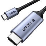 UGREEN 8K USB C to HDMI 2.1 Cable 8K@60Hz 4K@240Hz 6.6FT Thunderbolt 4/3 to HDMI 48Gbps HDR HDCP2.3 Type C to HDMI Cord Compatible for MacBook Pro Air iPad with 4K60Hz, Galaxy S23, Pixel 7, XPS 17