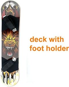 9 "x 37" Mountain Skateboard Deck 10 strati Off Road Bamboo Deck Longboard bordo con piede titolare Skateboard adulto senza camion (Deck with holder)