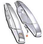 Exterior Chrome Door Handle Front Driver Passenger Side， Replacement for 2007-2013 Chevy Silverado Suburban Tahoe Avalanche, GMC Sierra Yukon, Cadillac Escalade | Replaces# 80546，80545