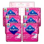 Body Form 10 Ultra Sanitary Towels with Wings Pack of 6, 60 (10 x6 Packs) Perfume Free Period Pads, Normal Flow Cour-V Ultra with Caliko Period Tracker