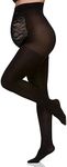 Berkshire Women's Plus-Size Maternity Opaque Pantyhose 5701, Black, C