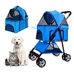 Pet Stroller with Pump-Free Rubber 