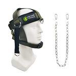 J Bryant Neck Harness Head Weight Lifting with Chain Adjustable Strap Neck Exercise Equipment