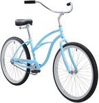 Firmstrong Urban Women's Beach Cruiser Bike, Single Speed Bicycle, 24 Inch Wheels, Baby Blue