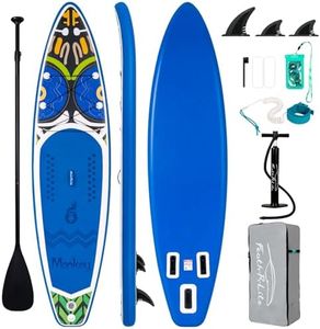 FunWater Stand up Paddle Board Inflatable Non-Slip SUP Paddle Board Inflatable Paddleboard for Adults and Youth with Wide Stable Design
