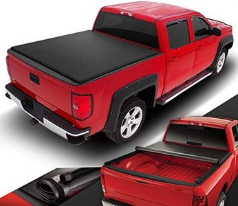 DNA Motoring TTC-RU-031 Pickup Truck Bed Soft Roll-Up Tonneau Cover Complete Set