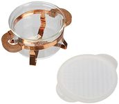 Bodum CHAMBORD Set Bakeware Dish with Silicone Lid, 0.25 l, Copper Stand/Clear, 0.25 Litre