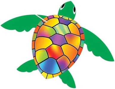 BROOKITE from Peterkin | Giant Turtle Kite | Bright Green Sea Turtle Themed Kite - 124cm x 85cm - Ripstop Polyester with 1 Handle | Kites | Outdoor Toys | Sport & Leisure | Ages 3+