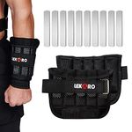 LEKÄRO Wrist Arm Weights, Adjustable Wrist Weights, Removable Wrist Ankle Weights for Men Women, for Fitness, Walking, Jogging, Workout, Running, 1Pair 2 Pack (Adjustable Wrist Arm Weights 2.2 LBS)