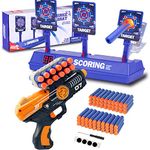 Shooting Targets with Toy Gun,Electronic Digital Target for Nerf Guns,Outdoor & Indoor Cool Toy,Birthday Halloween Xmas Gifts toys for 6, 7, 8, 9, 10+ Years Old Boys kids