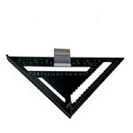 Toolzone 12" Heavy Duty Aluminium Speed Square Measuring Tool Roofing Triangle Joinery Black