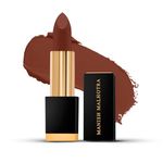 MyGlamm Manish Malhotra Soiree Creamy Matte Lipstick - 05 Mysterious (Brown Shade) | Long Lasting, Pigmented With SPF 30 & Vitamin E (4.2g)