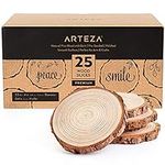 ARTEZA Natural Wood Slices, 25 Piec