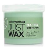 Salon System Just Wax Tea Tree Cream Wax with Natural Antiseptic Tea Tree 450g, 3 Pack