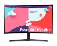 Samsung 24-Inch(59.8Cm) Fhd, 75 Hz, 1800R Curved Monitor, Va Panel, Slim Design, Amd Freesync, Game Mode, Flicker Free, Hdmi, Audio Port (Ls24C366Eawxxl, Black), LED