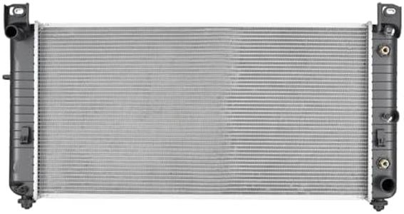 SPELAB Engine Coolant Radiator CU2423 - Compatible with Chevy Silverado, Suburban, Tahoe, Compatible with GMC Sierra, Yukon, Escalade - Automatic Transmission - TOC - No EOC - Replace# 15193108, 2423