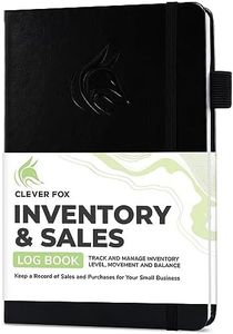 Clever Fox Inventory & Sales Log Book for Small Business – Inventory Ledger Book, Inventory Notebook, Order Tracker Book for Purchases, Sales & Reorders – Undated, Hardcover, A5, Black