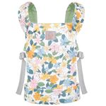 GAGAKU Baby Carrier for Dolls Reborn Baby Doll Carrier Kids Toy Play Baby Carrier for Stuffed Animals Babydoll Accessories for Toddlers - Green - Flowers Plumeria