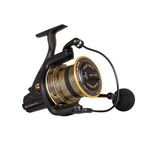 PENN Battle III Longcast, Fishing Reel, Spinning Reels For Sea Fishing, Long Distance Casting Reel For Saltwater and Freshwater, Full Metal Body; CNC Gear and HT-100 Carbon Drag, Black Gold, 8000
