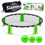 GoSports Slammo Game Set (Includes 3 Balls, Carrying Case and Rules) - Outdoor Lawn, Beach & Tailgating Roundnet Game