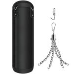 APPINC Punching Bag Boxing Bag for Adults, Unfilled Boxing Bag (4 FT) fillable for Different fillings with Hanging Chain, Ceiling Hook