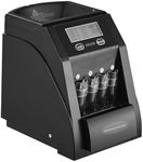 VEVOR USD Coin Sorter, Counter Machine for 4 Kinds of USD, Sorter and Wrapper Machine Holds up to 200, LCD Screen Display Storage Included 4 Tubes and Boxes