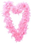 Light Pink Feather Boa Accessory - Pack Of 1-180cm Long 80g Feather Boa - Stag Do Hen Party Fancy Dress Costume Accessory