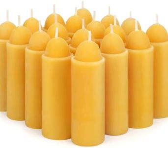 12-Hour Beeswax Lantern Candles for Emergency, 20 Packs, Natural Beeswax Candles for Outdoor, Camping, Survival, Power Outages, Compatible with Candle Lantern