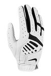 Nike Unisex's Golf Glove Mens White DURA Feel R/H, M-L