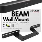 Soundbass Soundbar Mount For Sonos Beam Compatible with Generation 1 & 2 Sonos Beam Sound Bar Includes All Necessary Mounting Hardware, Mounts Bracket, Black