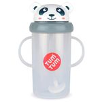 TUM TUM Tippy Up Free Flow Sippy Cup (No Valve), Sippy Cup for Toddlers, 200ml, BPA Free (Pip Panda 300ml)