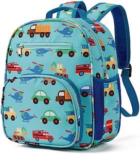 Telena Kids Backpack for Boys Girls, Cute Water Resistant Toddler Preschool Bag with Adjustable Padded Straps, Blue Unicorn