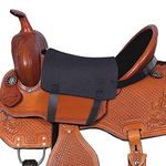 Harrison Howard Western Saddle Anti-Slip Natural Grip Horse Saddle Seat Cover Riding with 2 Elastic Leg Bands-Small