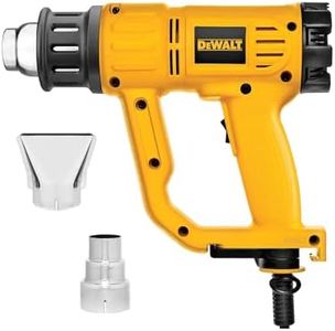 DEWALT Décapeur Thermique 1800W - Protection contre la Surchauffe avec Capteur - Stabilisateurs Latéraux - Design Ergonomique, Léger, Compact - Buse de Surface et Buse Conique Comprises, D26411-QS