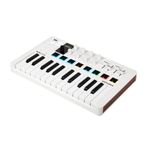 Arturia MiniLab 3, 25 Slim-Key USB-C Midi Controller with 5-Year Warranty, 8 Backlit LED Pads, 8 Knobs, 4 Faders, Midi Out, Built-in Arpeggiator, Chord mode and Music Production Software Bundle