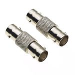 BNC In Line Adaptor, BNC Female To Female Coupler, Join Extend CCTV Cables, BNC Socket To BNC Socket Connector, Pack Of 2