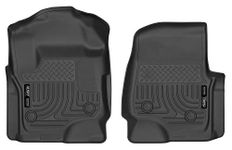 Husky Liners - 13321 Fits 2017-19 Ford F-250/350 Crew Cab/SuperCab with Vinyl floors Weatherbeater Front Floor Mats Floor Liners - Front