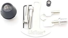 Lidlox 2003-B - Handle Bar Mount Helmet Lock Single for Metric Bikes, Black.