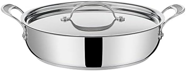 Tefal E3069034 Jamie Oliver Cooks Classic Induction Non-Stick Stainless Steel Shallowpan 30cm + lid Silver