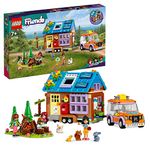 LEGO Friends Mobile Tiny House, Forest Camping Opening Dollshouse Playset with Toy Car for 7 Plus Year Old Girls and Boys, Includes Leo & Liann Mini-Doll Figures, Birthday Gift Idea for Kids 41735