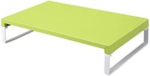 LIHIT LAB Desktop Stand, Sturdy Steel Stand for Laptop/Computer Monitor, 9.8 x 15.4 x 3.1 inches, Yellow Green (A7330-6)