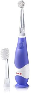 LuvLap Joy Baby Sonic Infant and Toddler Electric Toothbrush for Ages 0-3 Years (Purple)