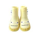 Richmen Non Skid Sock Shoes for Baby Boy Girls Soft Cotton Booties Old Toddler Breathable Indoor Outdoor Walking Slipper for Active Kids | All Season Wear | 3 Month to 24 Month (Yellow13)