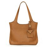 Kattee Soft Genuine Leather Shoulder Bag for Women Totes Hobo Purses and Handbags with Coin Pouch, Brown, Durable,elegant