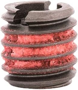 E-Z Lok Externally Threaded Insert, C12L14 Carbon Steel, Meets AISI 12L14, 1/4"-20 Internal Threads, 3/8"-16 External Threads, 0.375" Length, Made in US (Pack of 10)