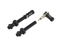 Granite Juicy Nipple Valve Cap and Presta Valve Stem Set (Black)