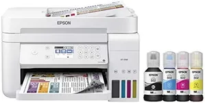 Epson EcoTank ET-3760 Wireless Color All-in-One Cartridge-Free Supertank Printer with Scanner, Copier and Ethernet, Regular